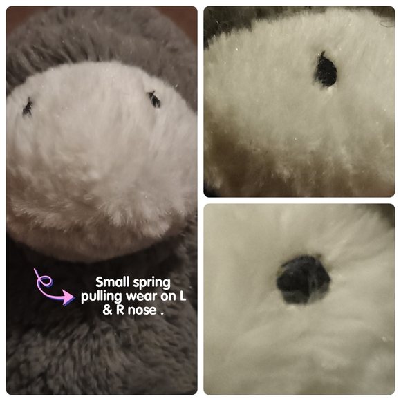 Hug Fun SITTING Mule DONKEY Gray and White Stuffed Animals Toys 14.5in - Picture 14 of 14